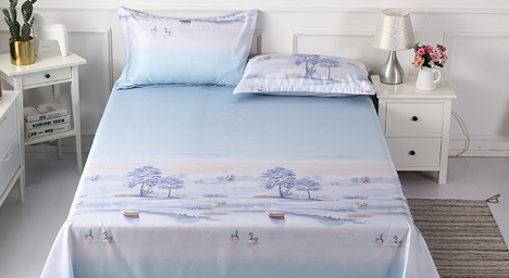 水洗冰絲涼席[ 席 230250cm，枕席 4874cm2 ]