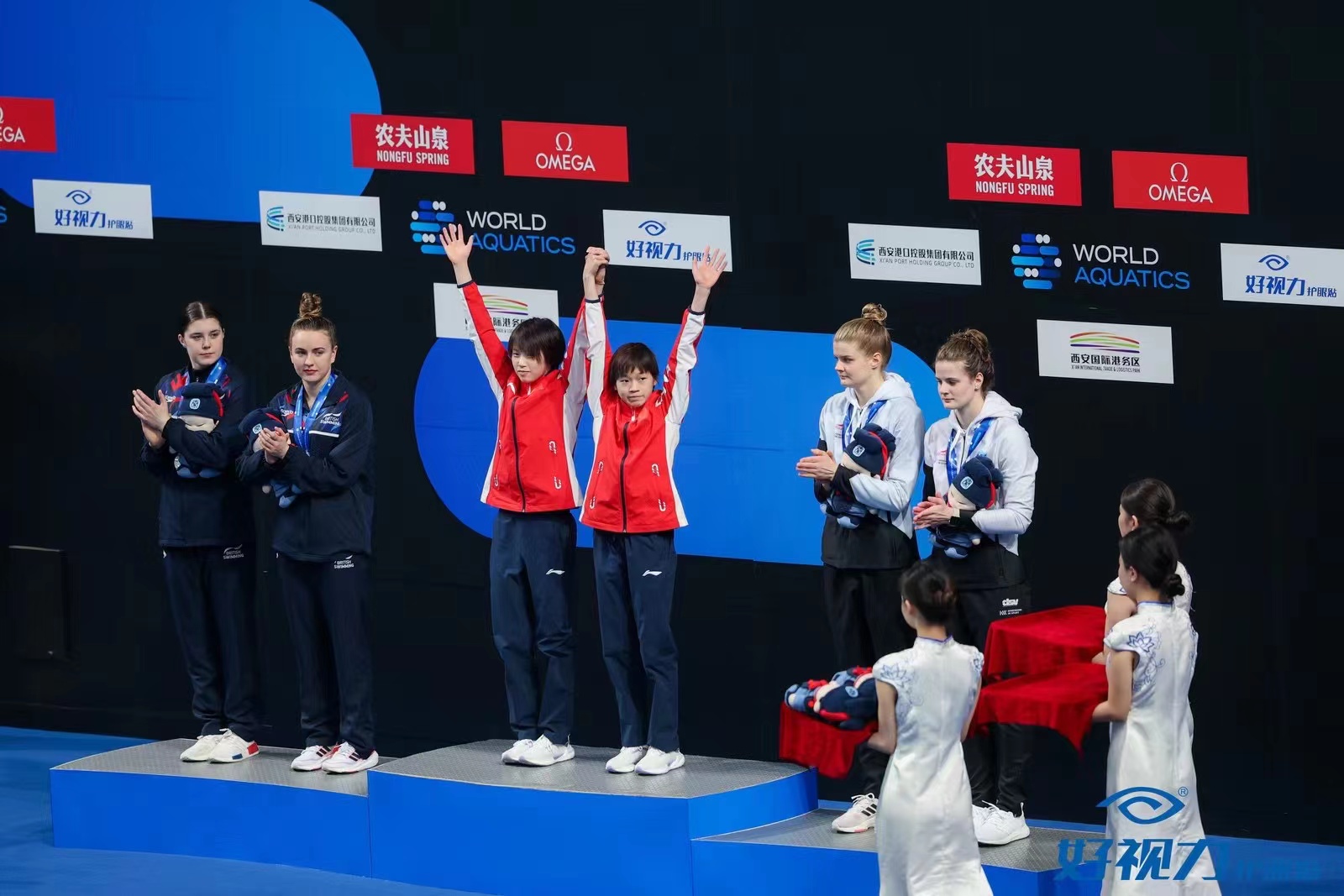 跳水世界杯西安站火熱開賽！中國夢之隊包攬四金！
